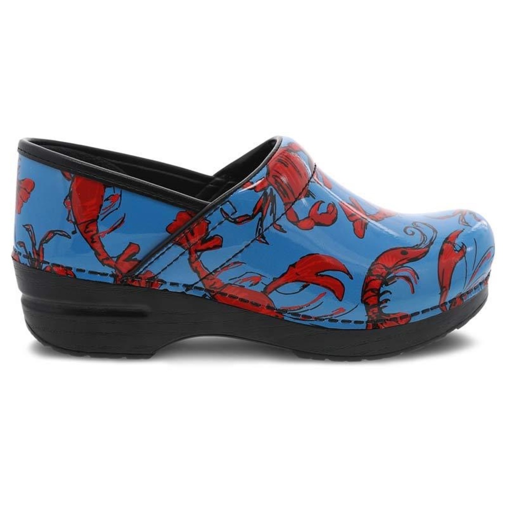 Dansko Blue Clog with Red Lobster Print - Picture 2 of 12